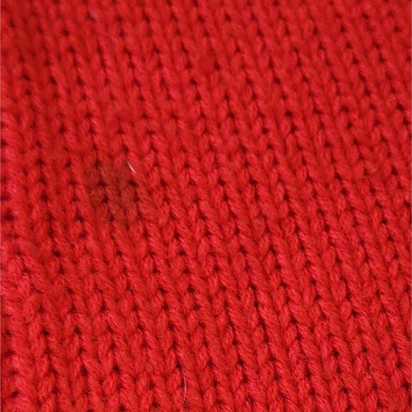 Vtg 60s 70s Sears Red Double Breasted Grandmacore Mod Knit Sweater Bell Sleeve S - Picture 6 of 6